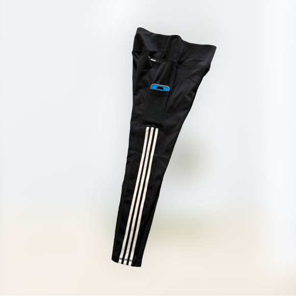Adidas Black Track Pants/Leggings Aeroready - Picture 4 of 12